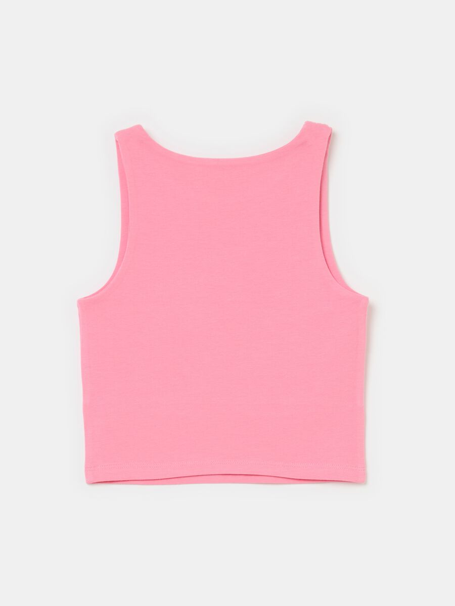 Tank top with lettering print_1