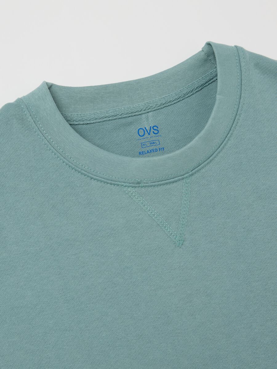 Oversized sweatshirt with round neck_5