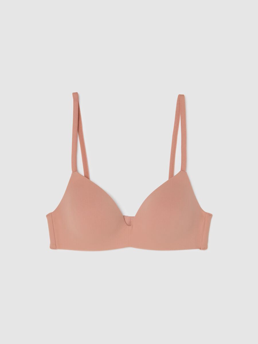 Pink Stretch Blend Bra_4