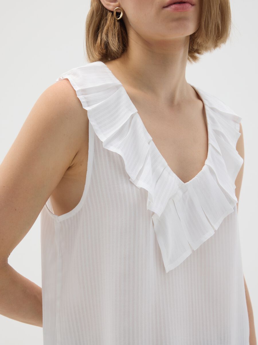 White Pure Viscose Oversized Blouse_3