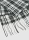 Multicolour Check Scarf with Fringes_2