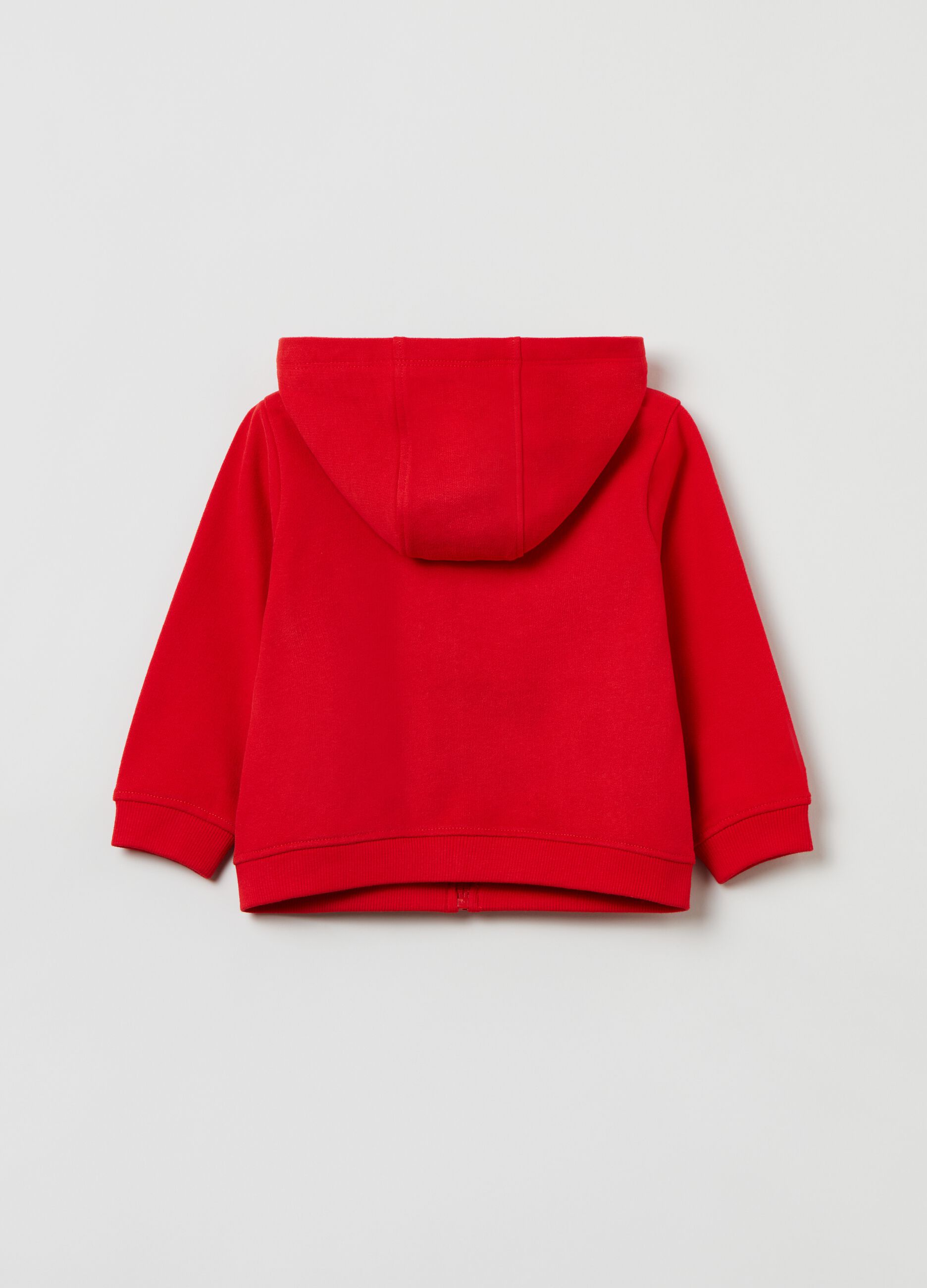 Full-zip con cappuccio e fodera a righe_1