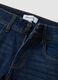 Jeans blu in cotone elasticizzato flare fit_1