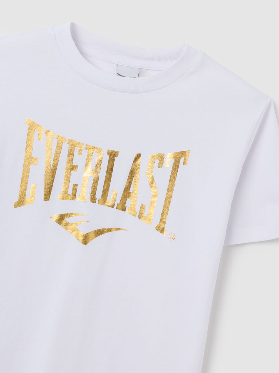 T-shirt in puro cotone bianca regular fit Everlast_1