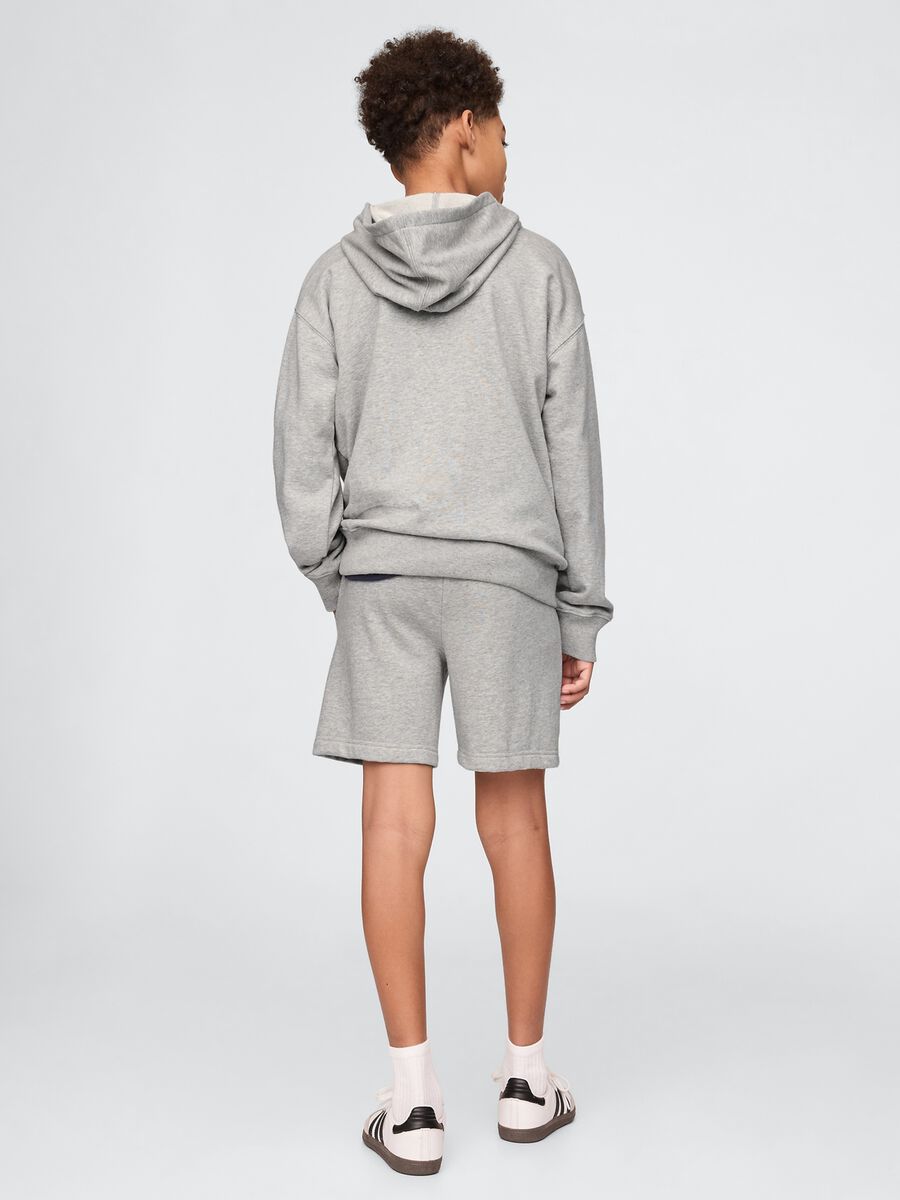 Grey GAP logo shorts for children_3