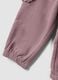 Purple organic cotton trousers with elasticated waist, regular fit_2