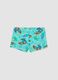 Boys&rsquo; blue stretch swim shorts with print_1