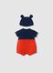 Multicolour pure cotton baby set shaped like Mickey Mouse_1