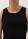 Black pure cotton vest regular fit_1