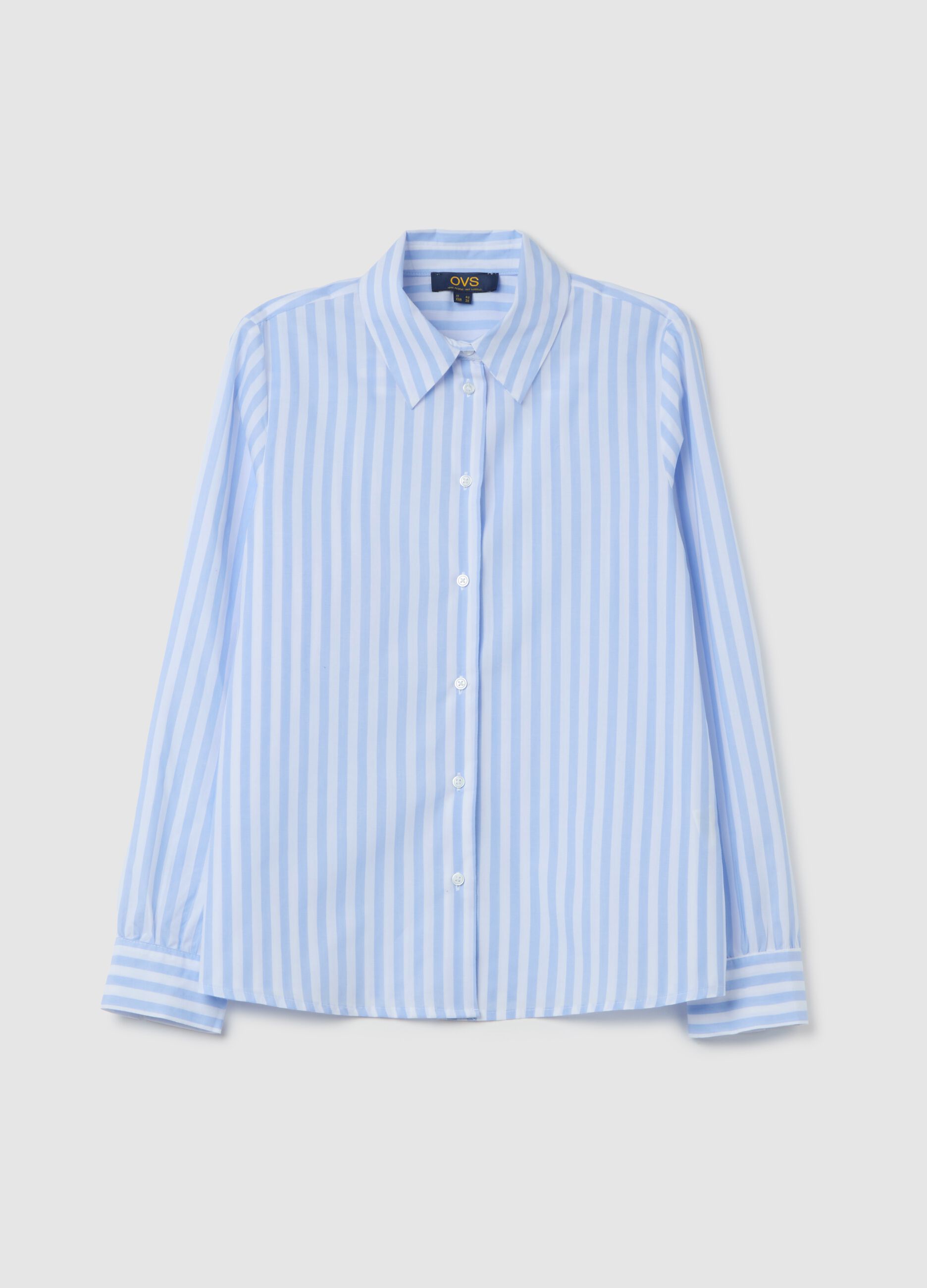 Shirt with striped pattern