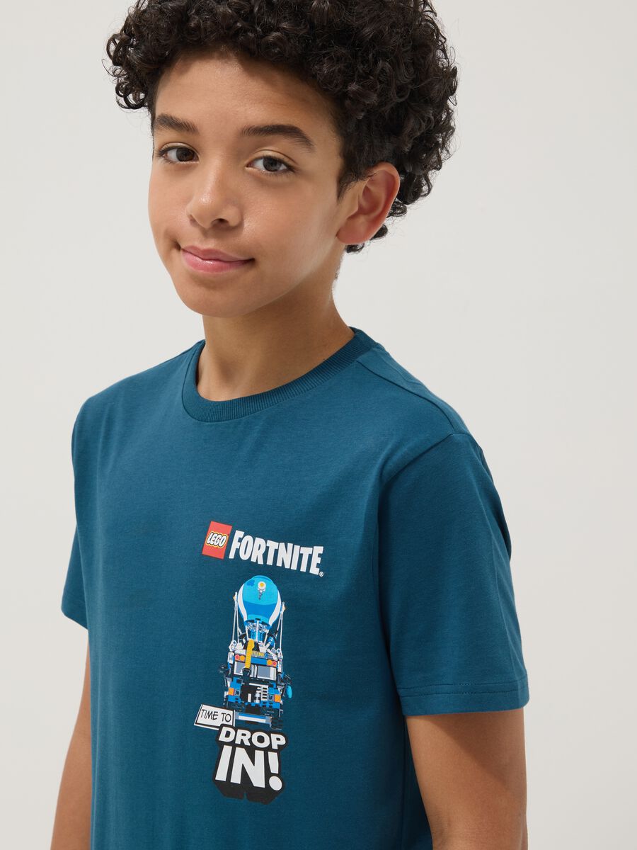 Kids' blue pure cotton t-shirt regular fit with prints_2