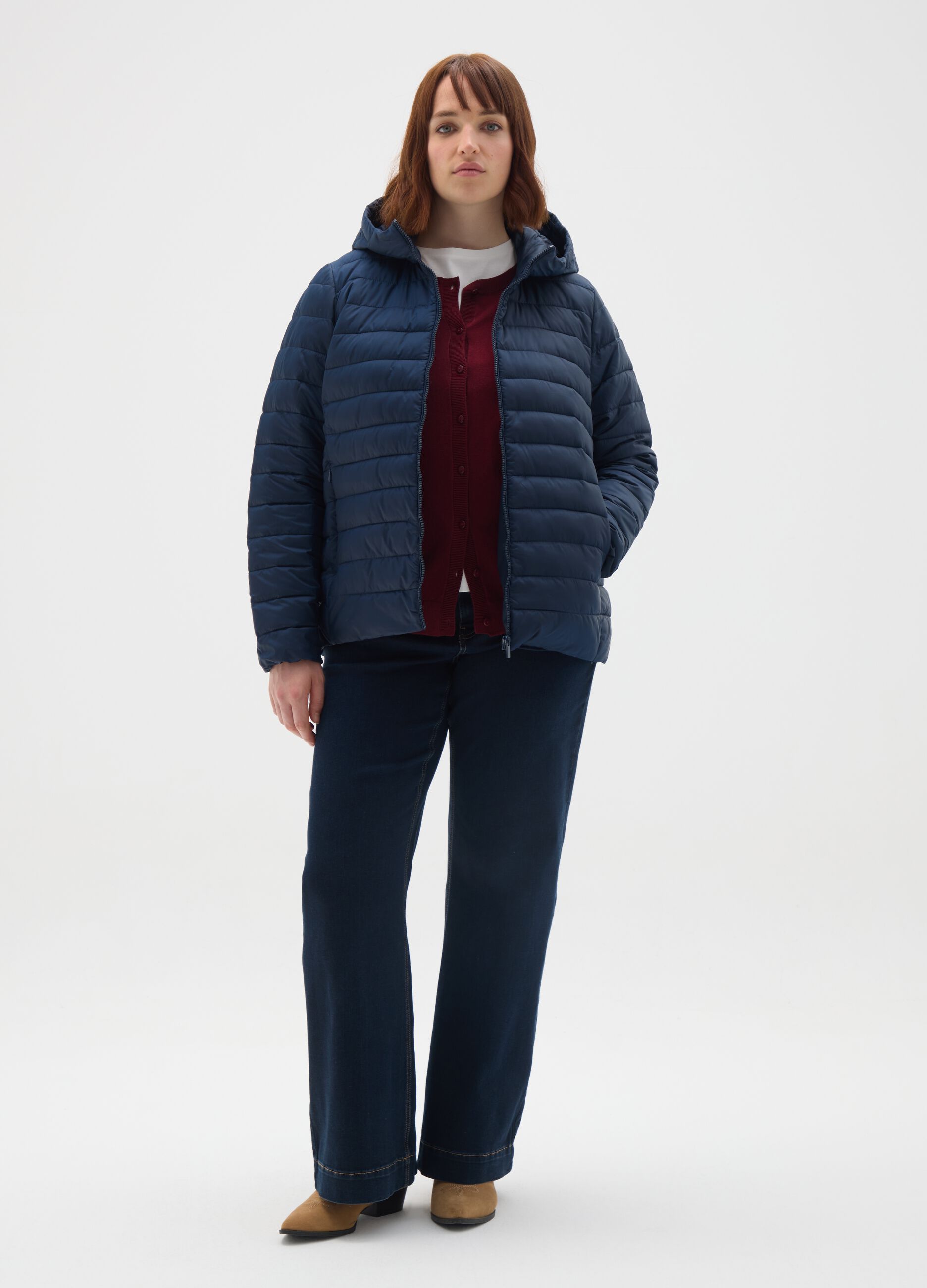 Blue Regular Fit Jacket