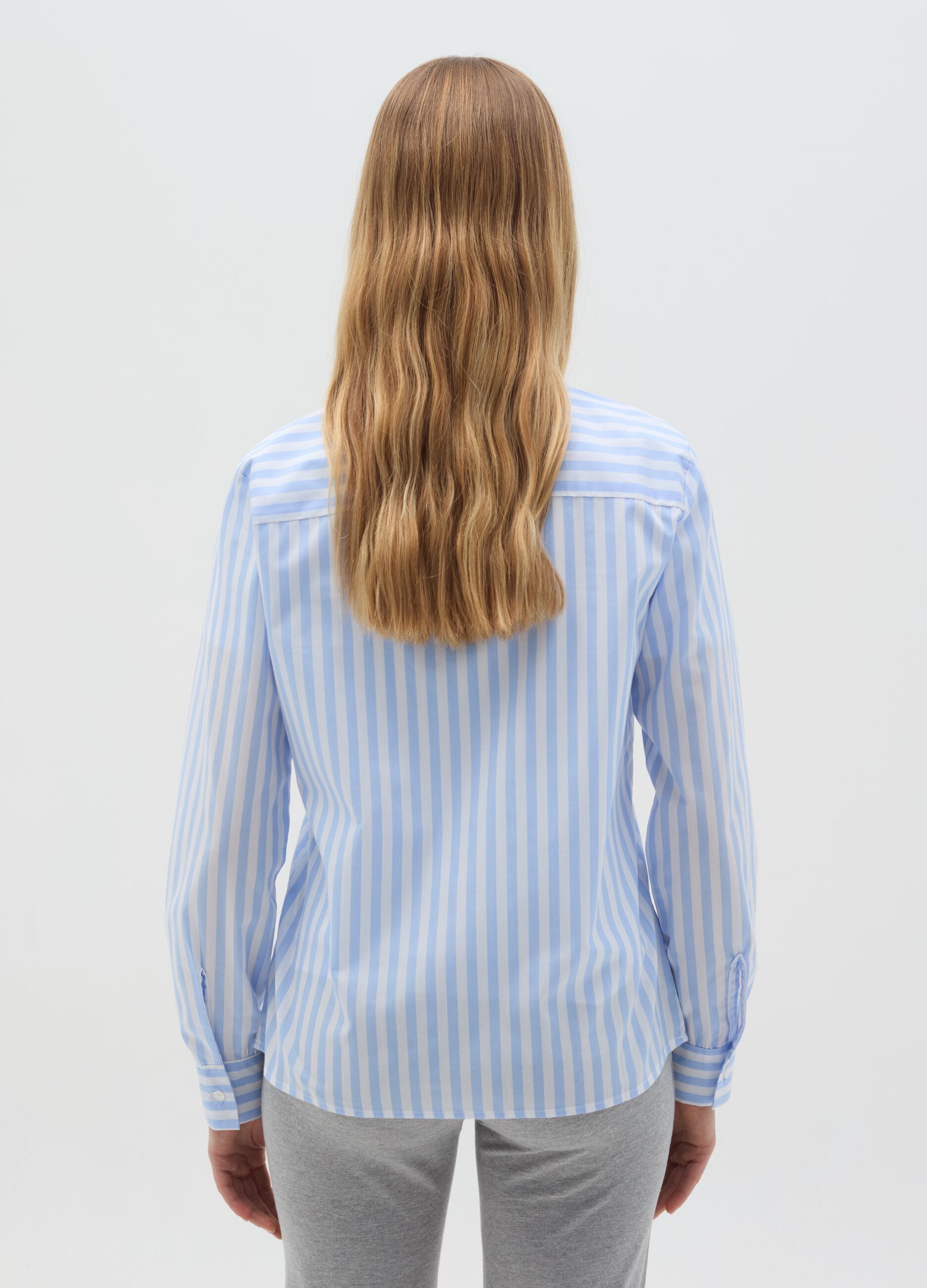 Shirt with striped pattern