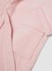 Pink organic cotton hooded bathrobe for girls_3
