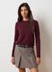 Brown stretchy cotton blend sweater regular fit_2