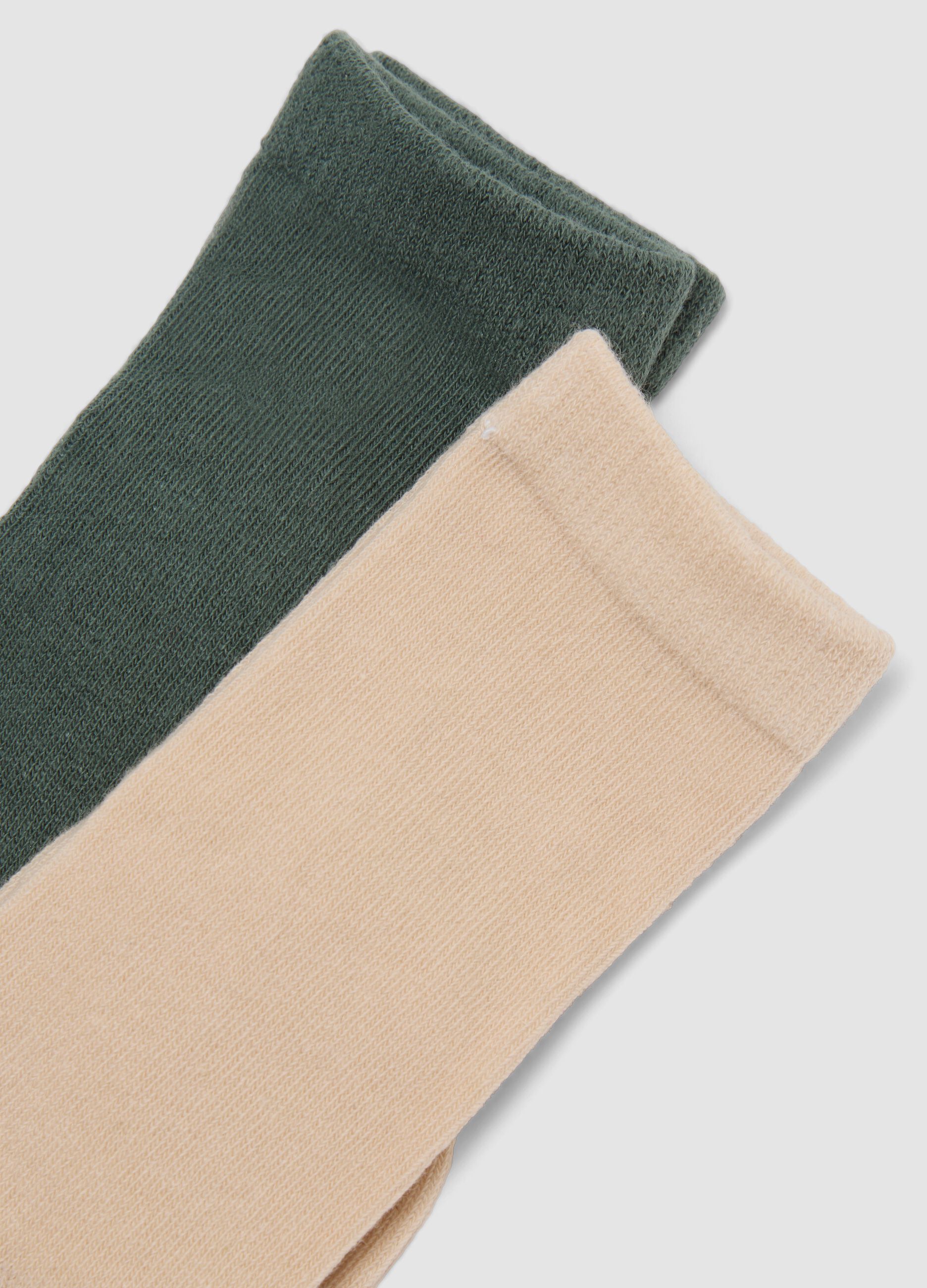 3-pack of multicolour long socks in stretch organic cotton