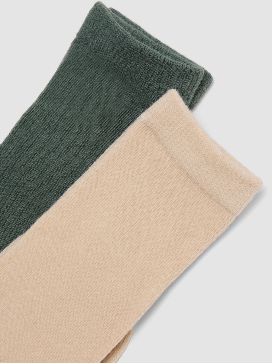 Tripack di calze lunghe multicolor in cotone organico elasticizzato_1