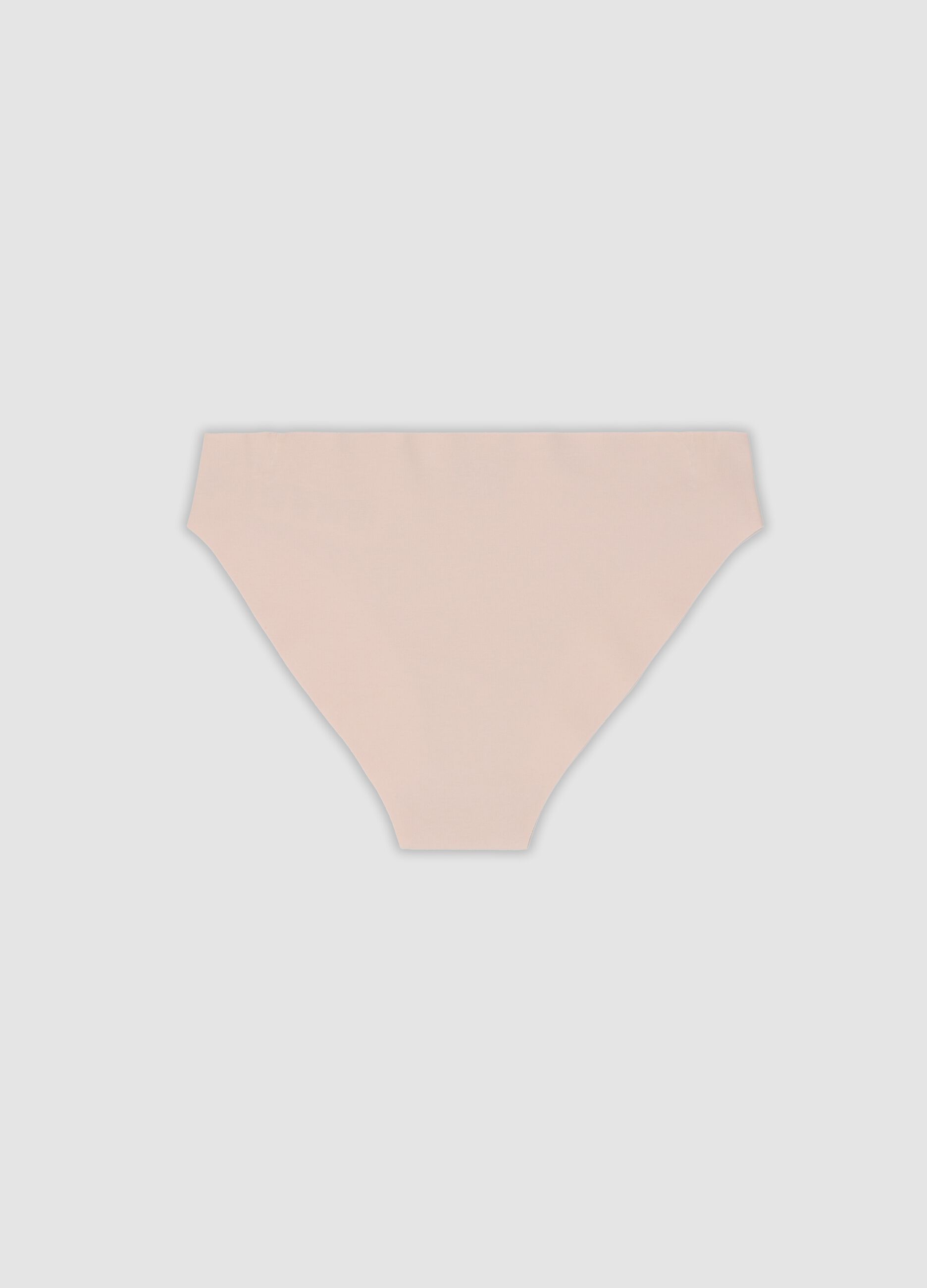 Slip rosa in cotone organico elasticizzato