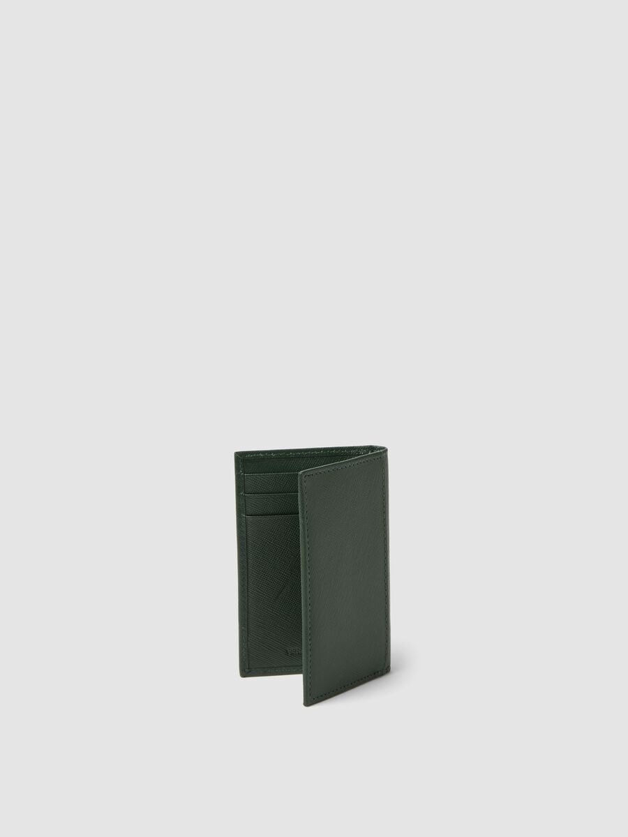 Green leather wallet_2