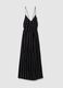 Women's long dress in pure multicolour viscose slim fit_4