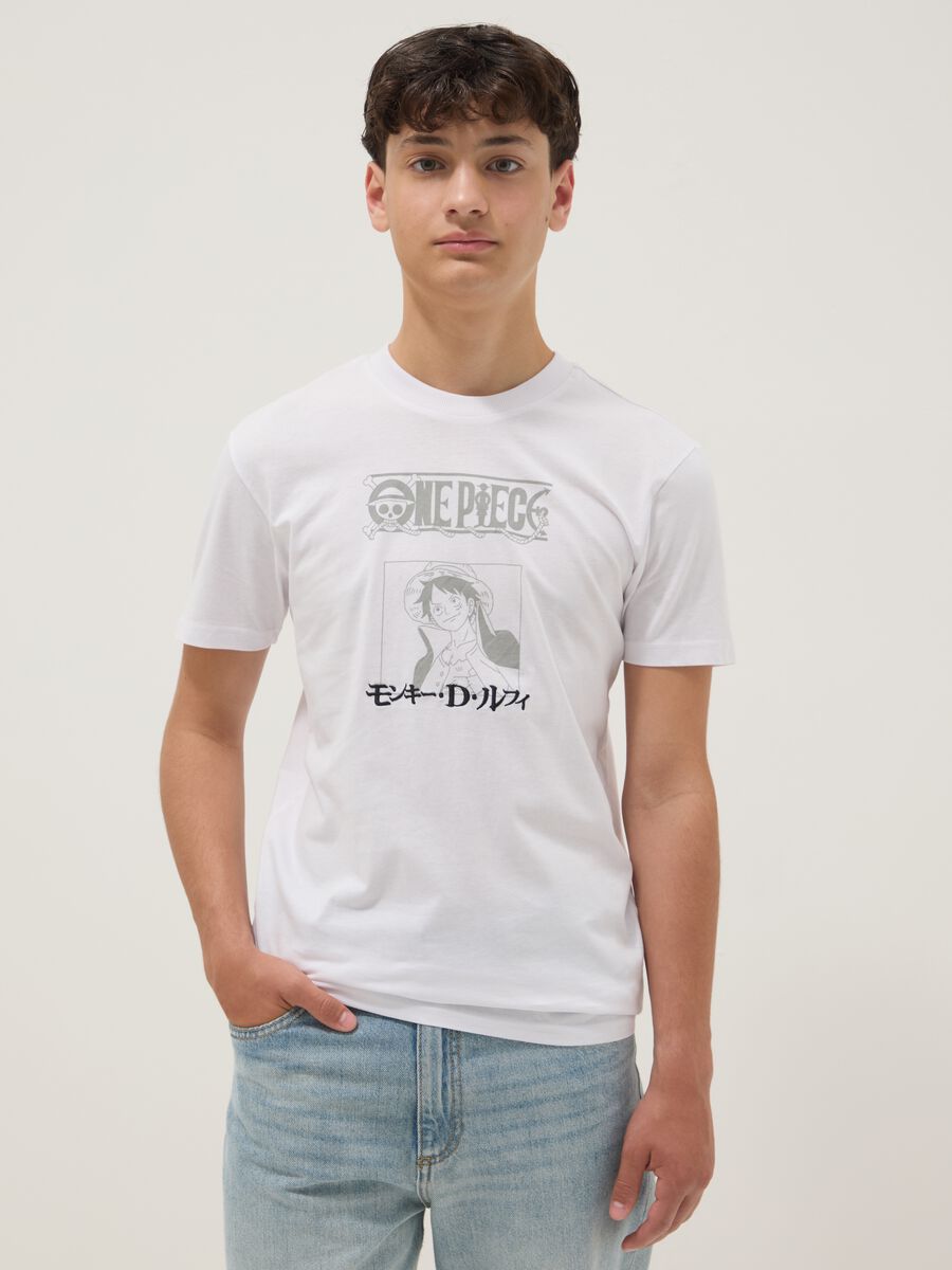 White short-sleeved pure cotton T-shirt_0