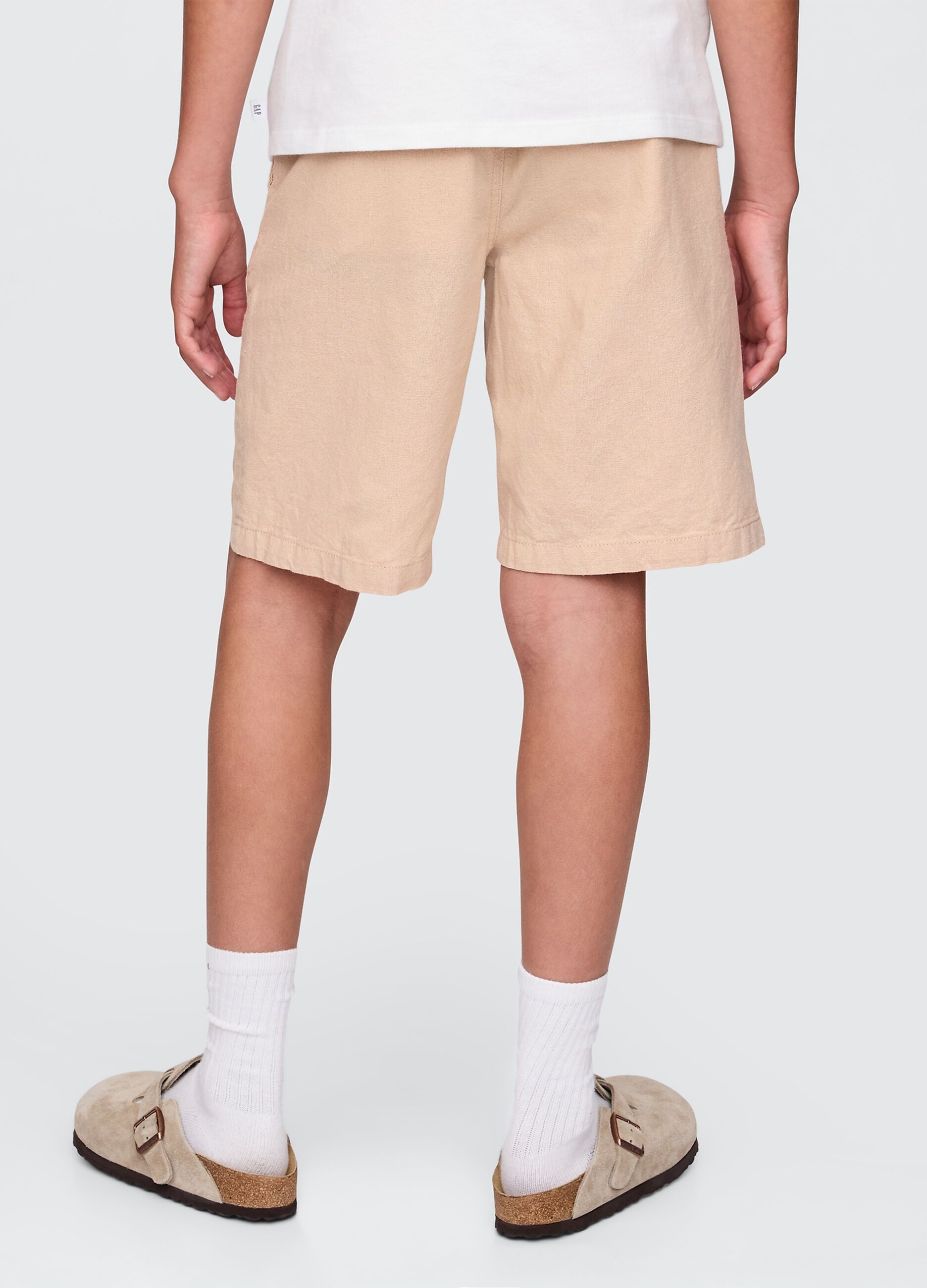 Bermuda beige in lino e cotone GAP Kids