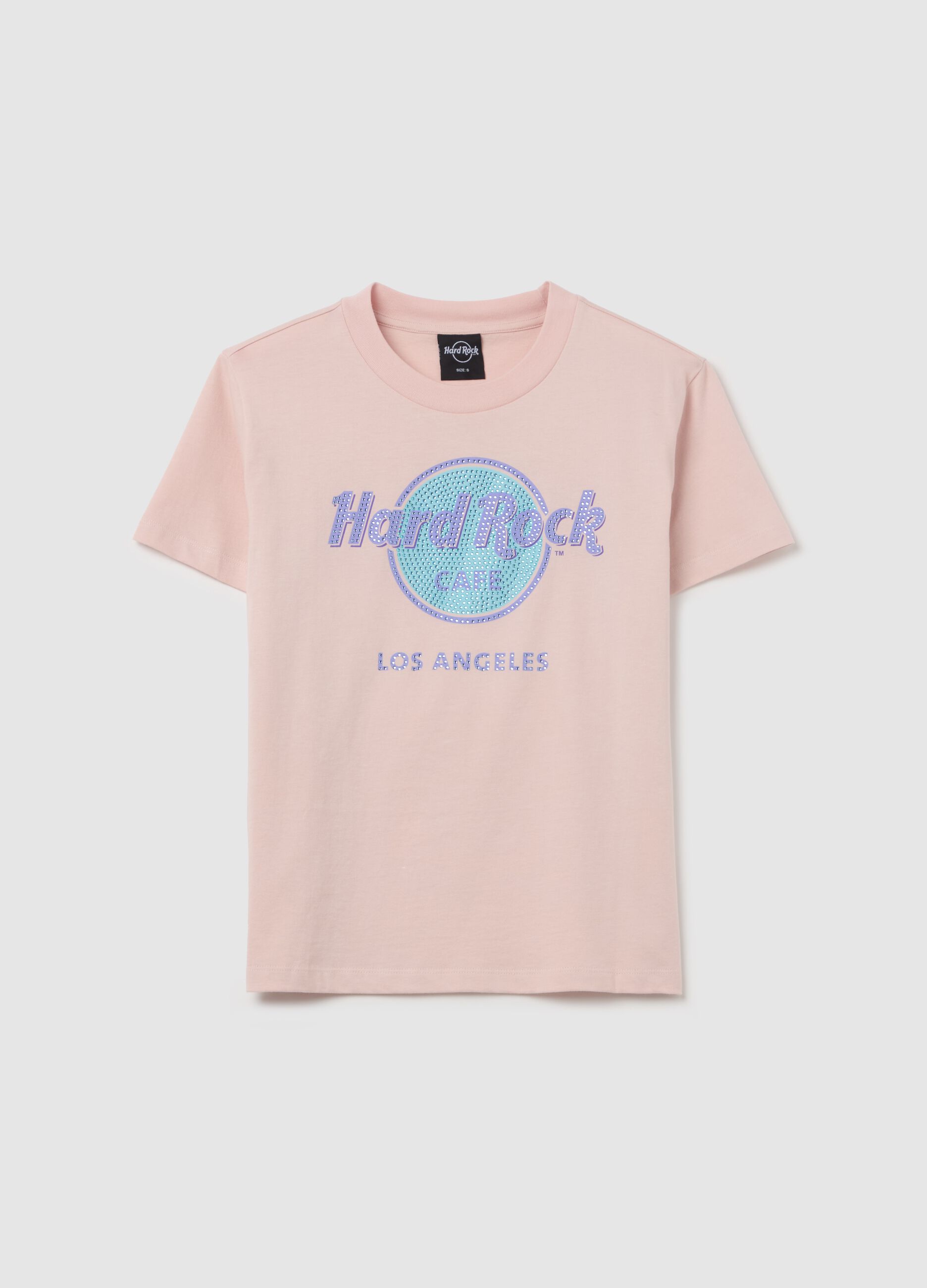 Pink T-shirt with Hard Rock Café Los Angeles print