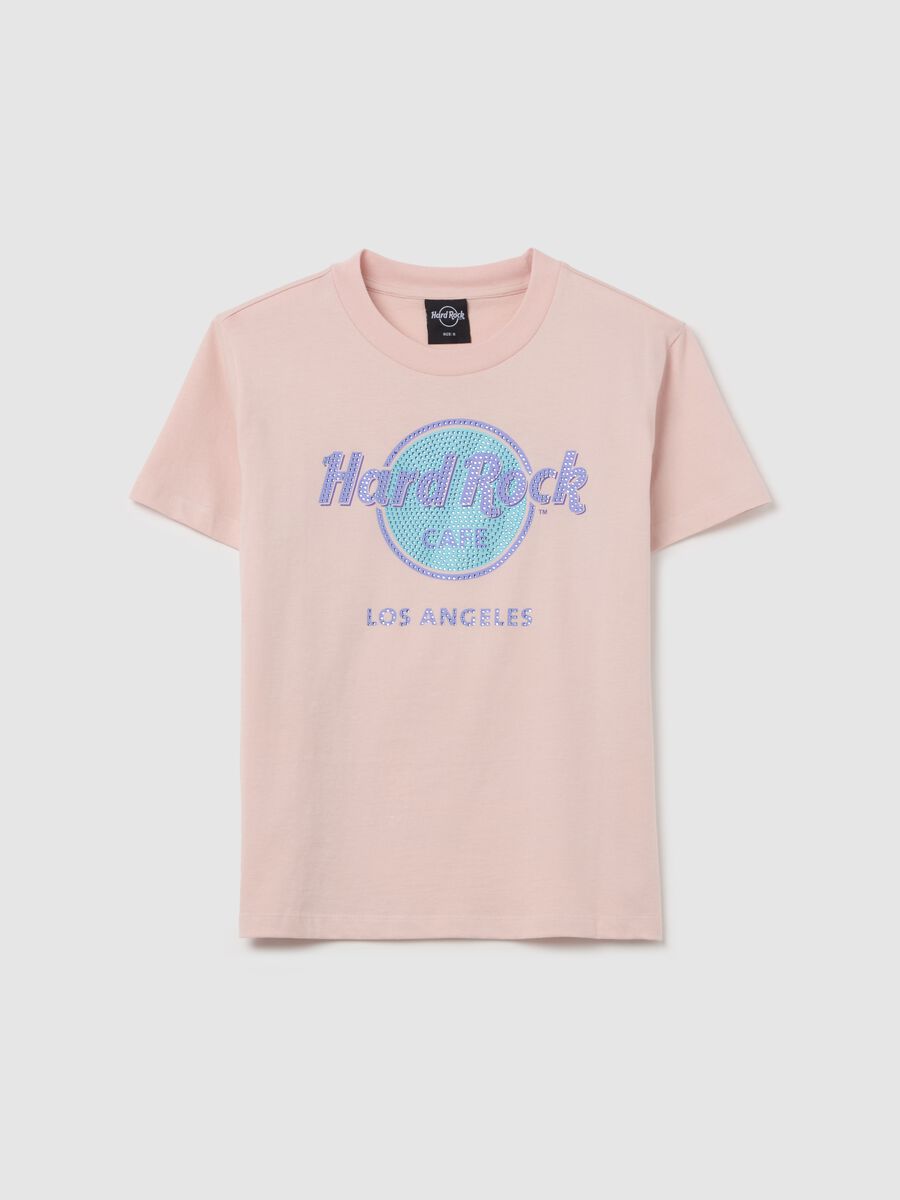 Pink T-shirt with Hard Rock Café Los Angeles print_4