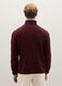 Red high-neck pullover regular fit with cable design_3