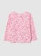 Girls' pink pure cotton long sleeve top - regular fit_1