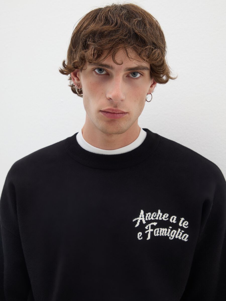 Black regular fit jumper_2