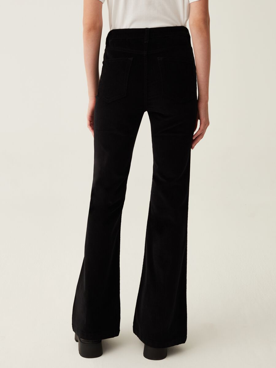 Pantaloni flare fit in corduroy_2