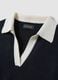 Blue wool-blend polo-collar jumper_1