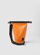Orange waterproof bag with adjustable shoulder strap_1
