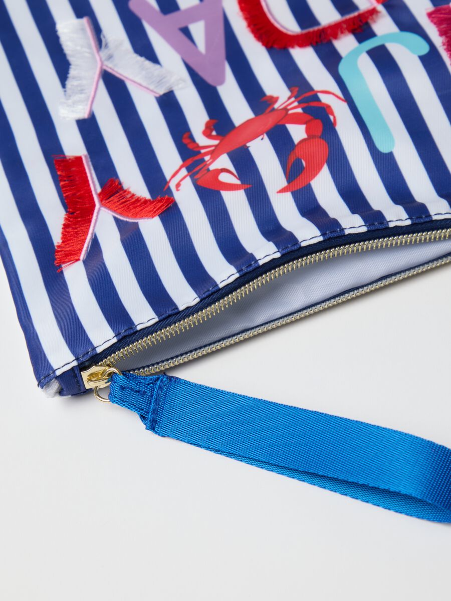 Women's clutch bag with multicolour summer patterns_2