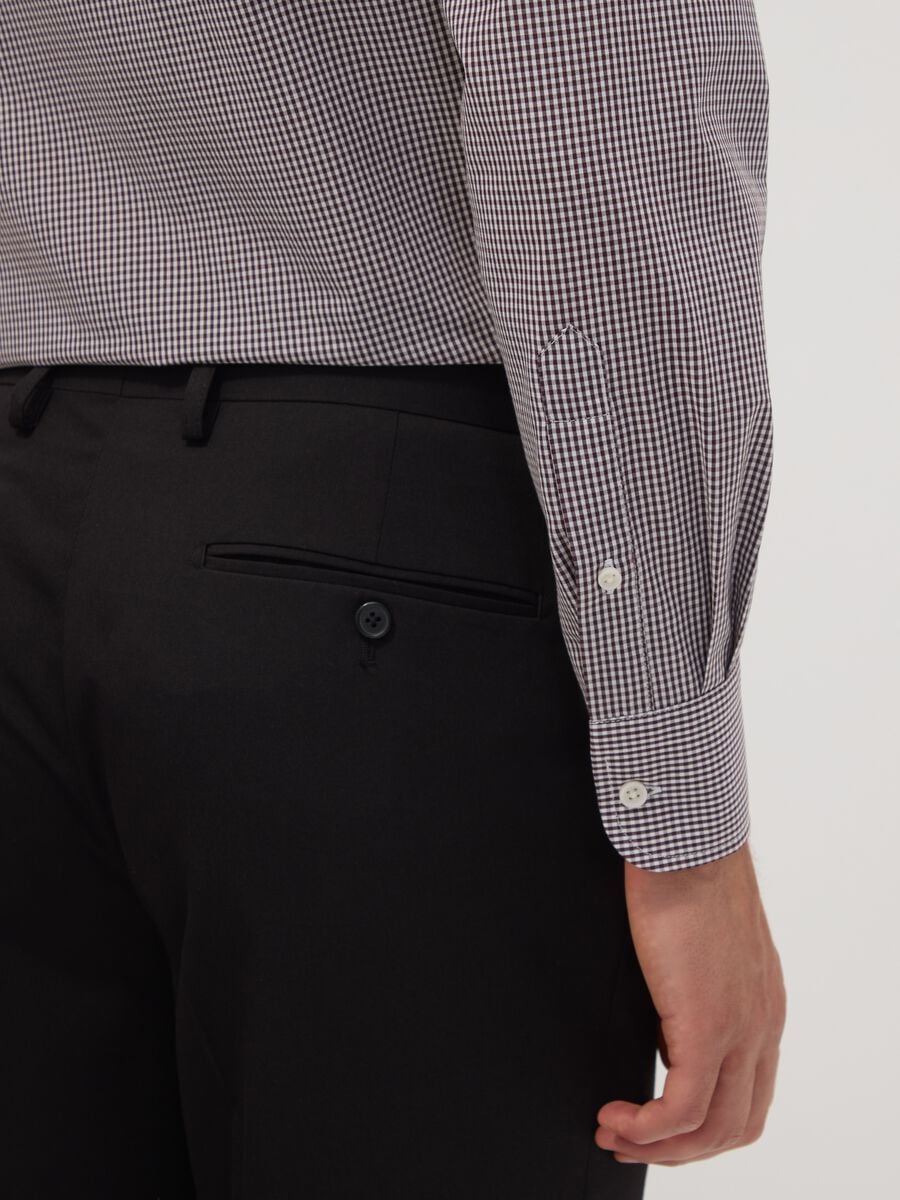 Camicia easy iron multicolor in misto cotone con collo button down regular fit_2