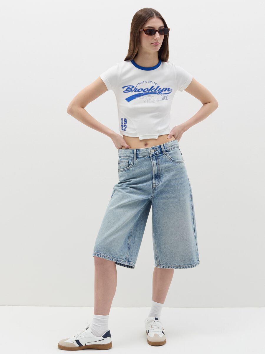 T-shirt with printed lettering_1