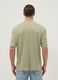 T-shirt a maniche corte in puro cotone verde relaxed fit_2