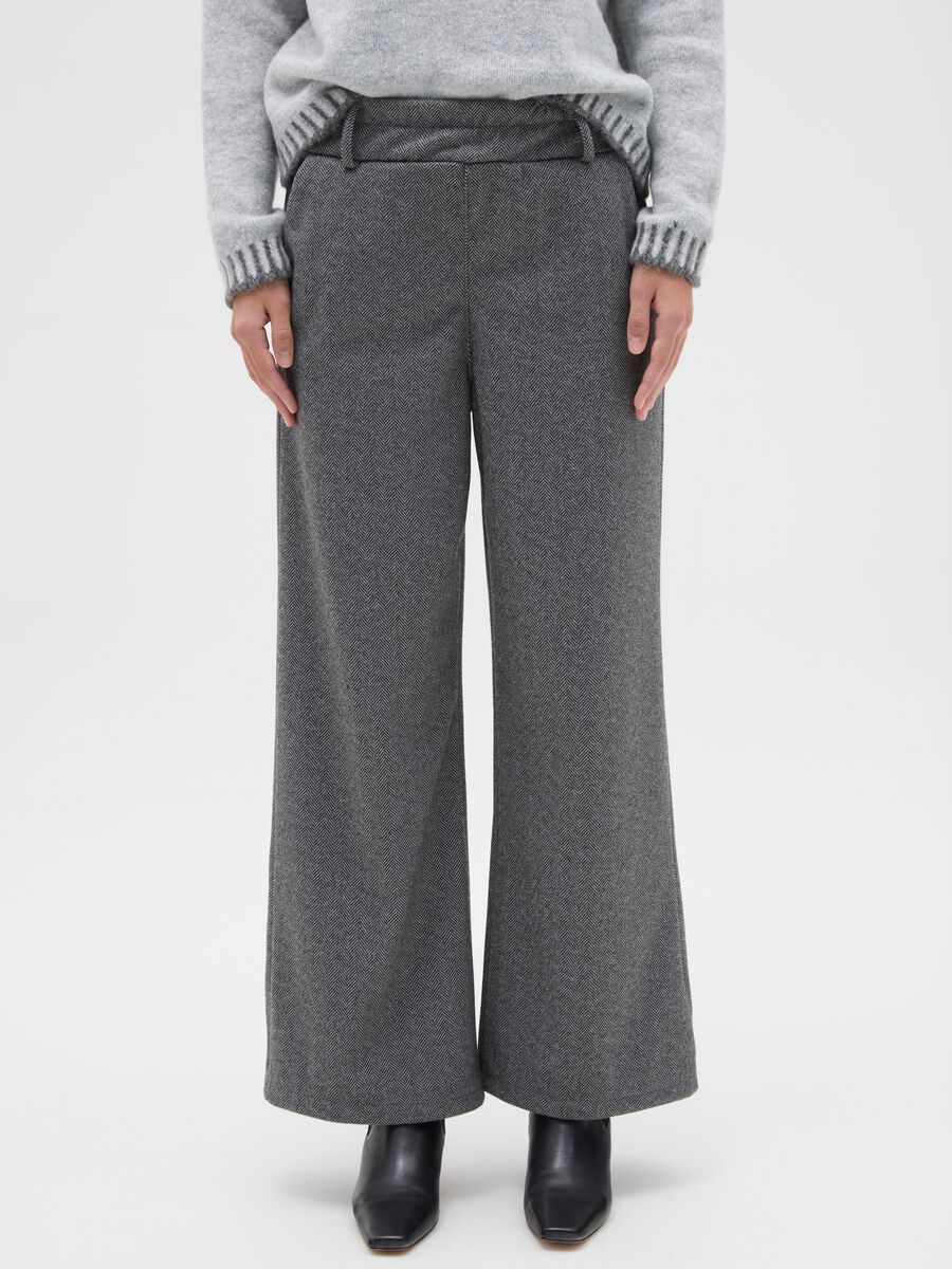 Grey Regular Fit Trousers_1