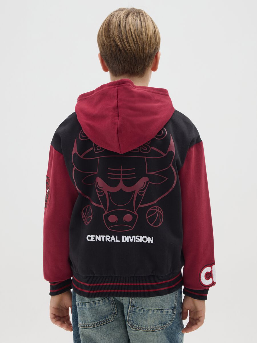 Black and red cotton hoodie_1