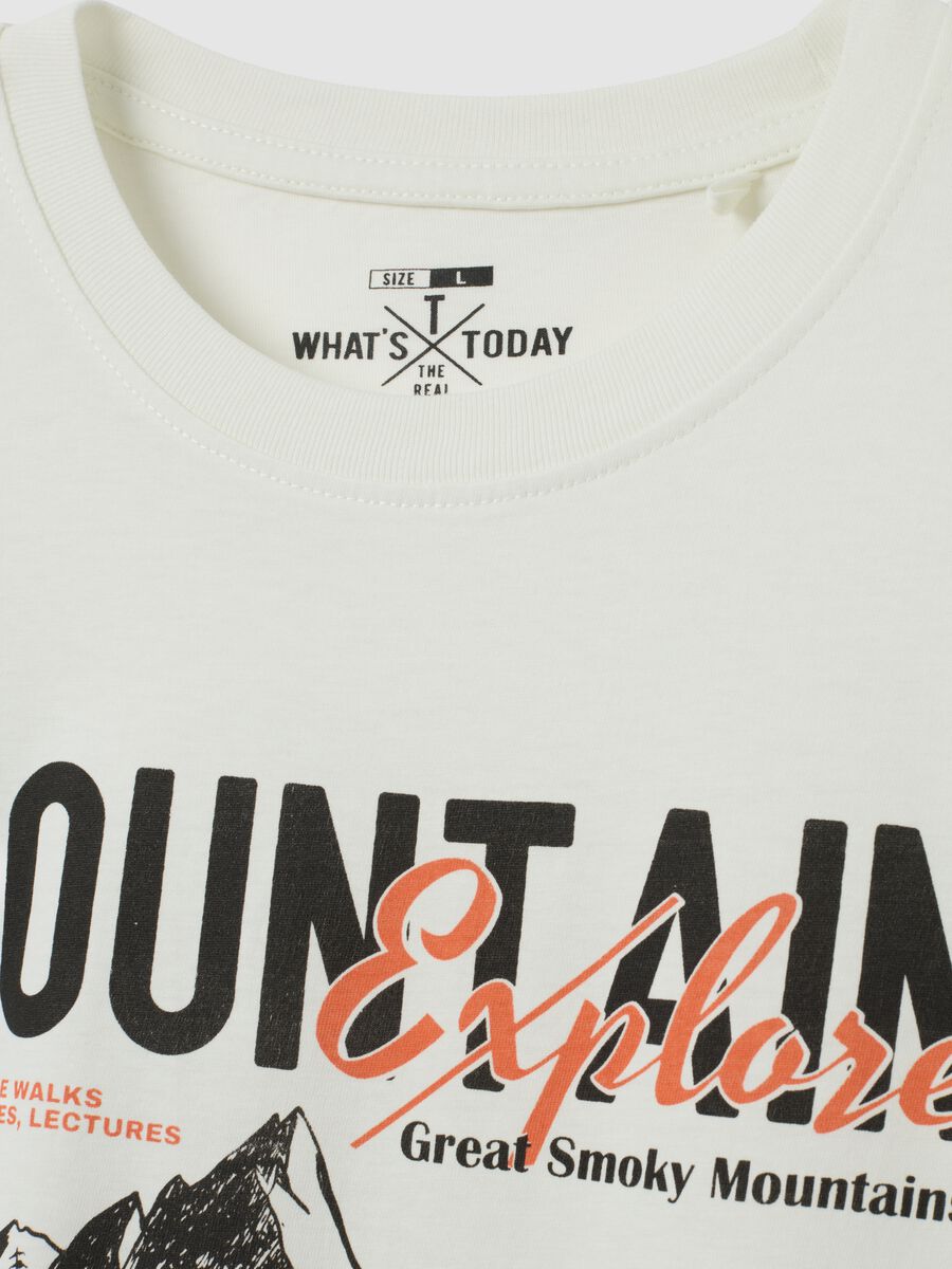 Men's regular fit white pure cotton T-shirt_1