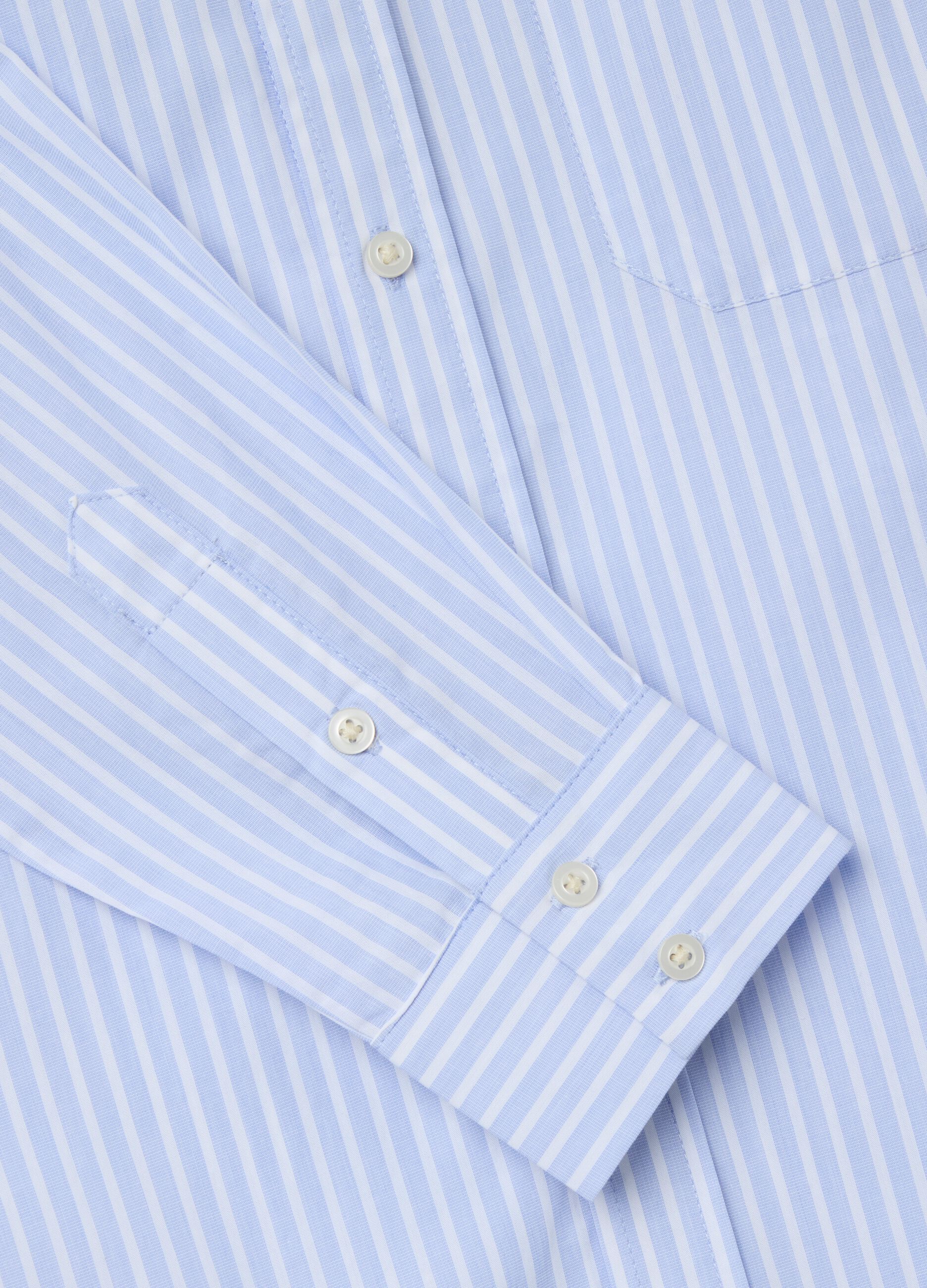 Striped shirt with pocket
