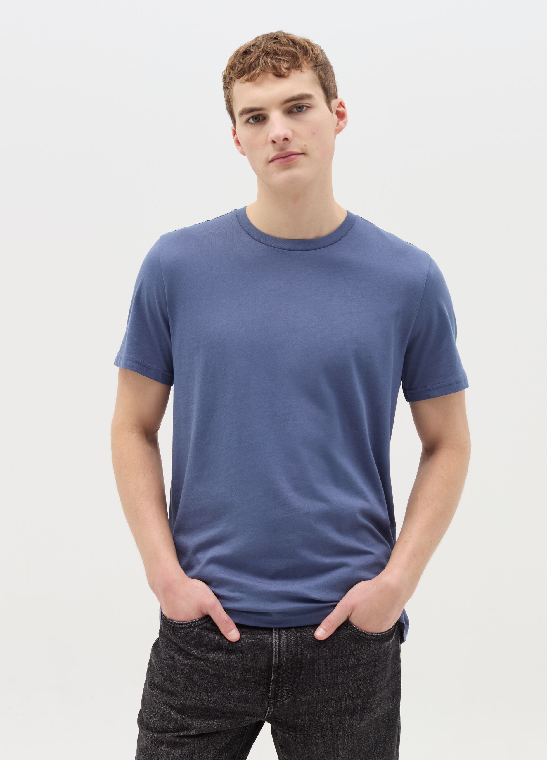 Regular-fit T-shirt in cotton
