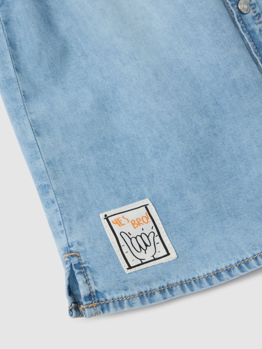 OVS Kids Short Sleeve Denim Shirt for Boys_3