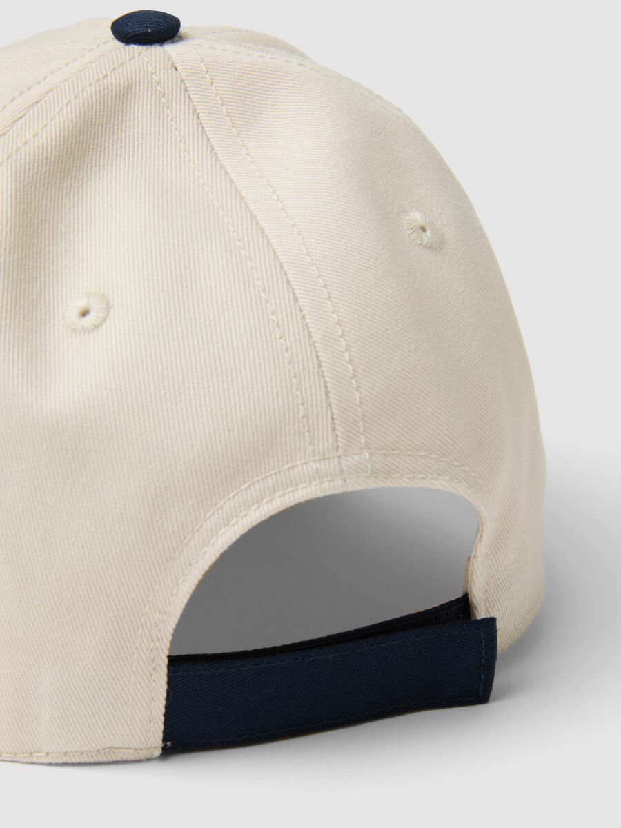 Cappello da baseball in puro cotone multicolor da bambino con ricamo_1