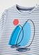 Striped cotton T-shirt with sail boat print_2