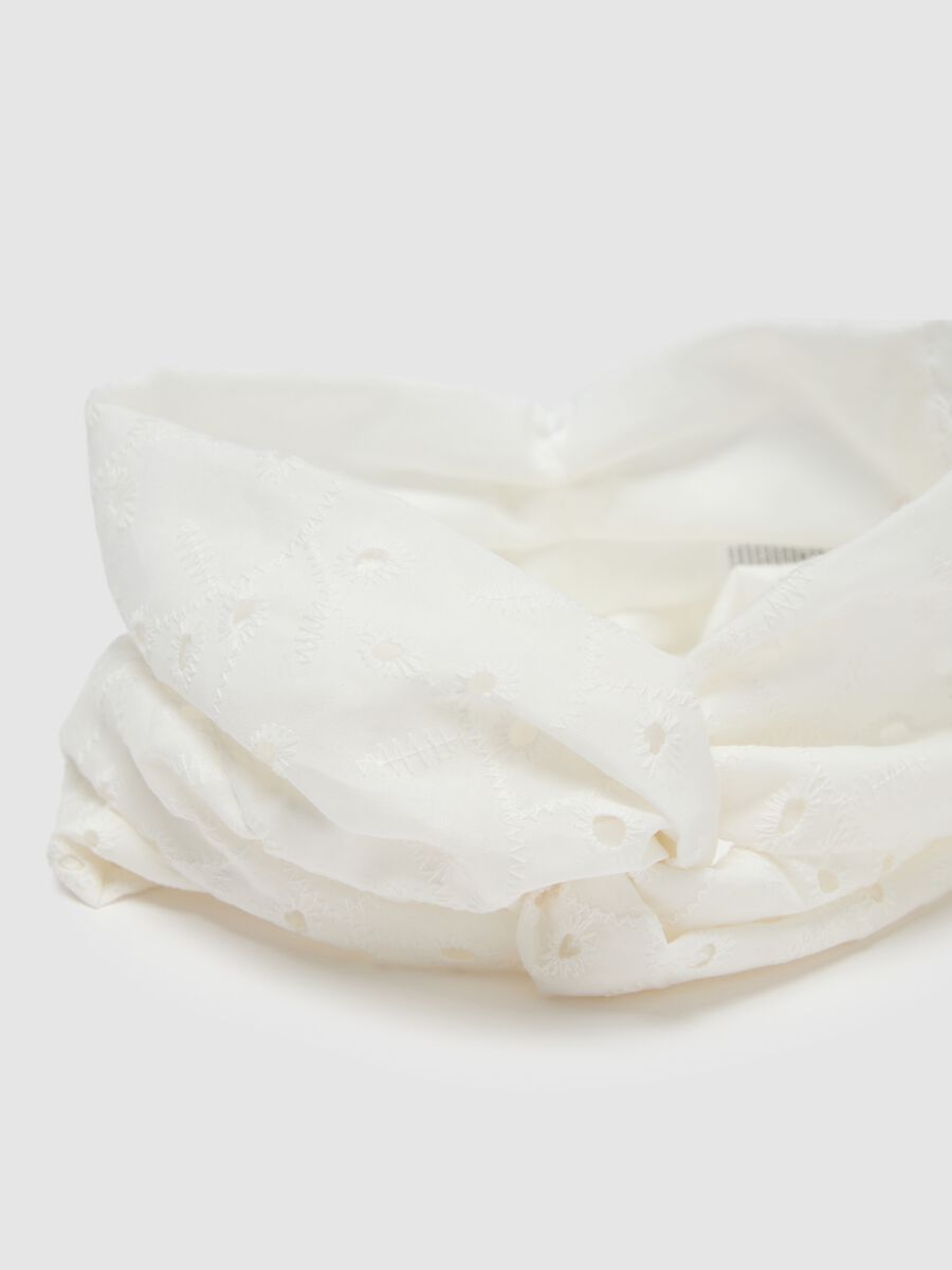 White viscose women's hairband QUID_1