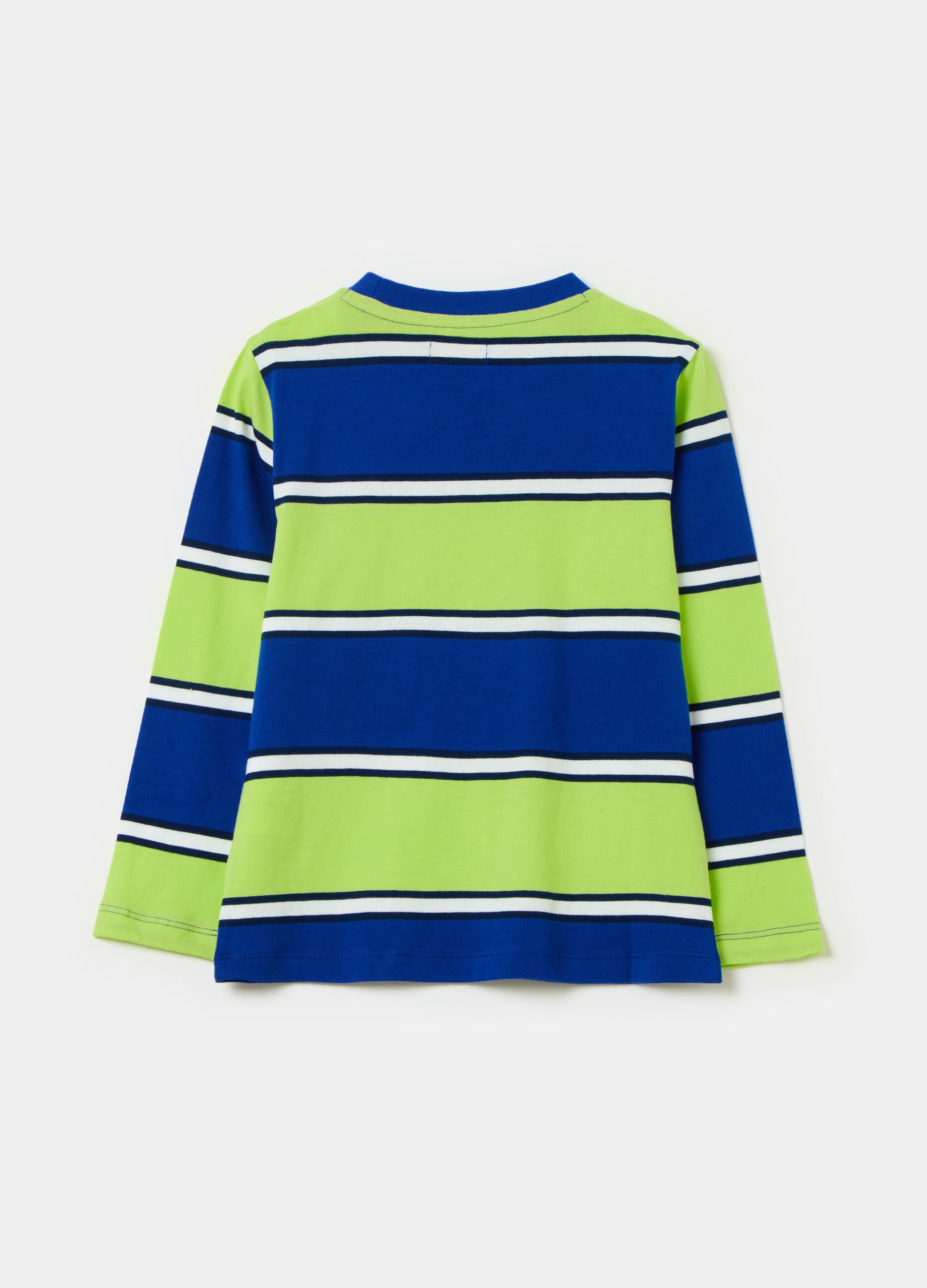 Striped T-shirt with raglan sleeves