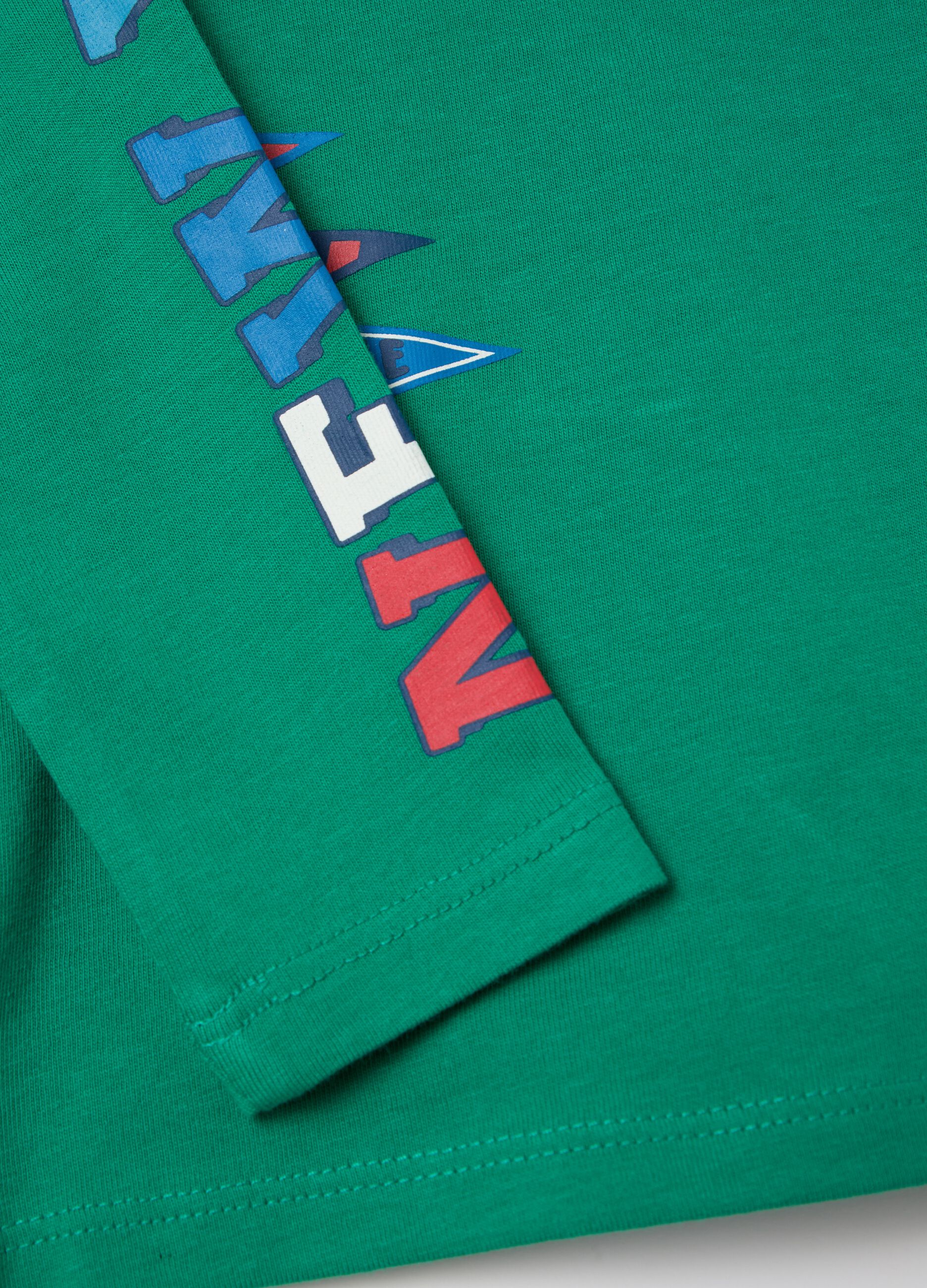 Long-sleeved T-shirt with "New York City" print