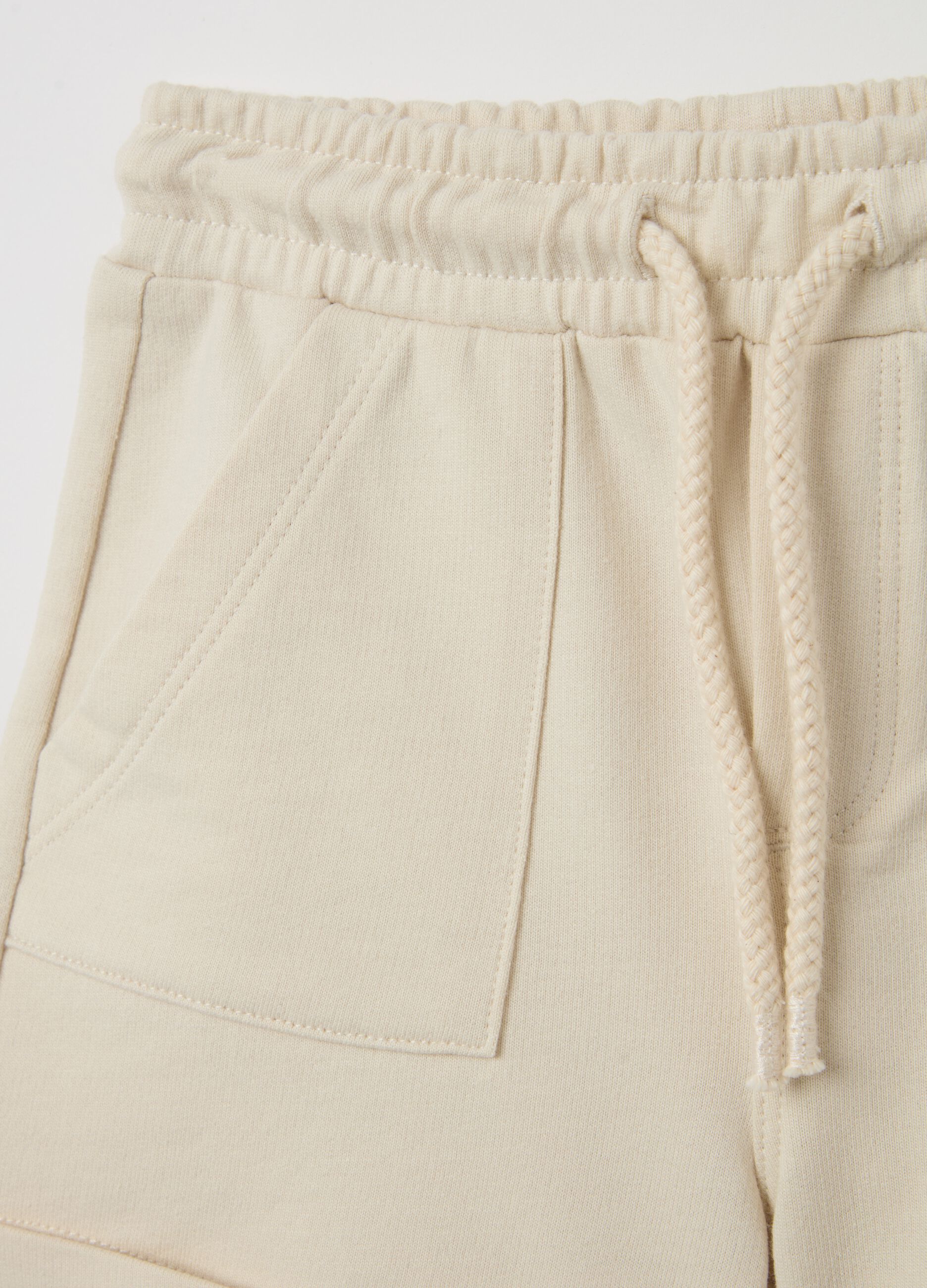 Bermuda in French Terry con coulisse 